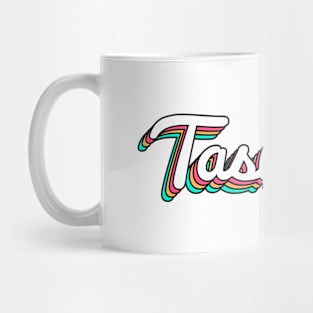 Tasmania Australia Retro Script Mug